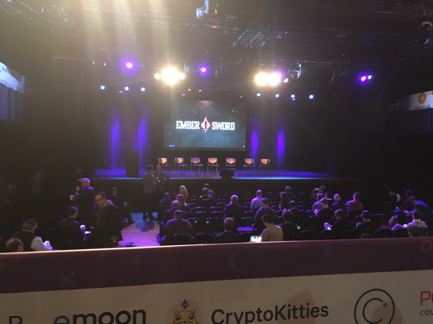 Ember Sword presentation at a conference