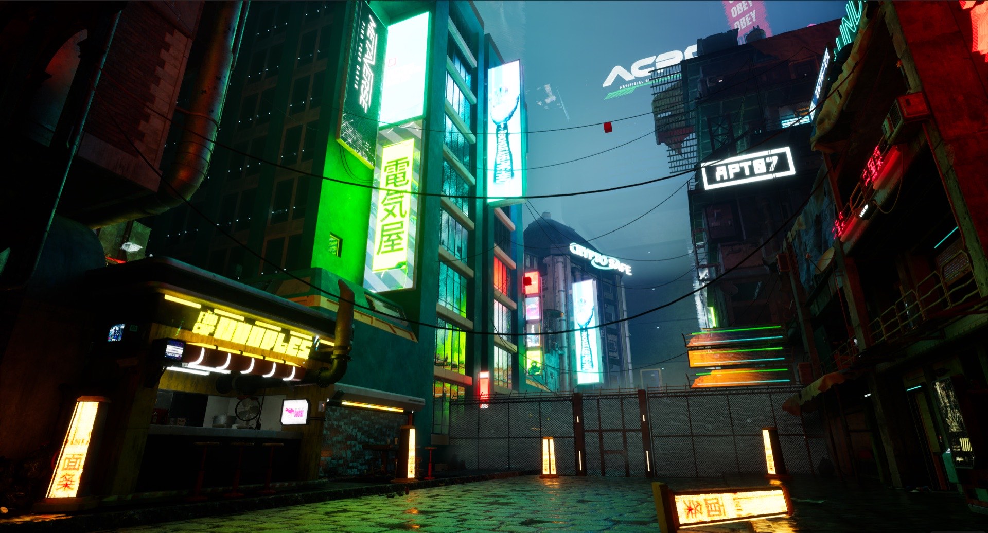 Cyberpunk streets